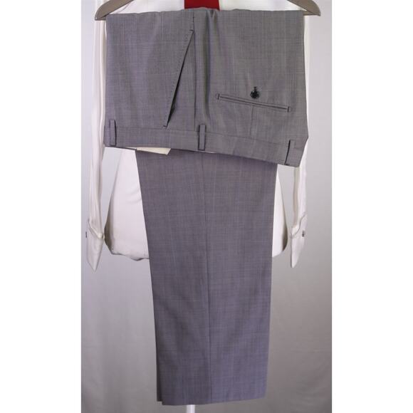 Astor & Black Custom Gray Plaid 2-Btn Wool Suit 42R - Picture 11 of 11